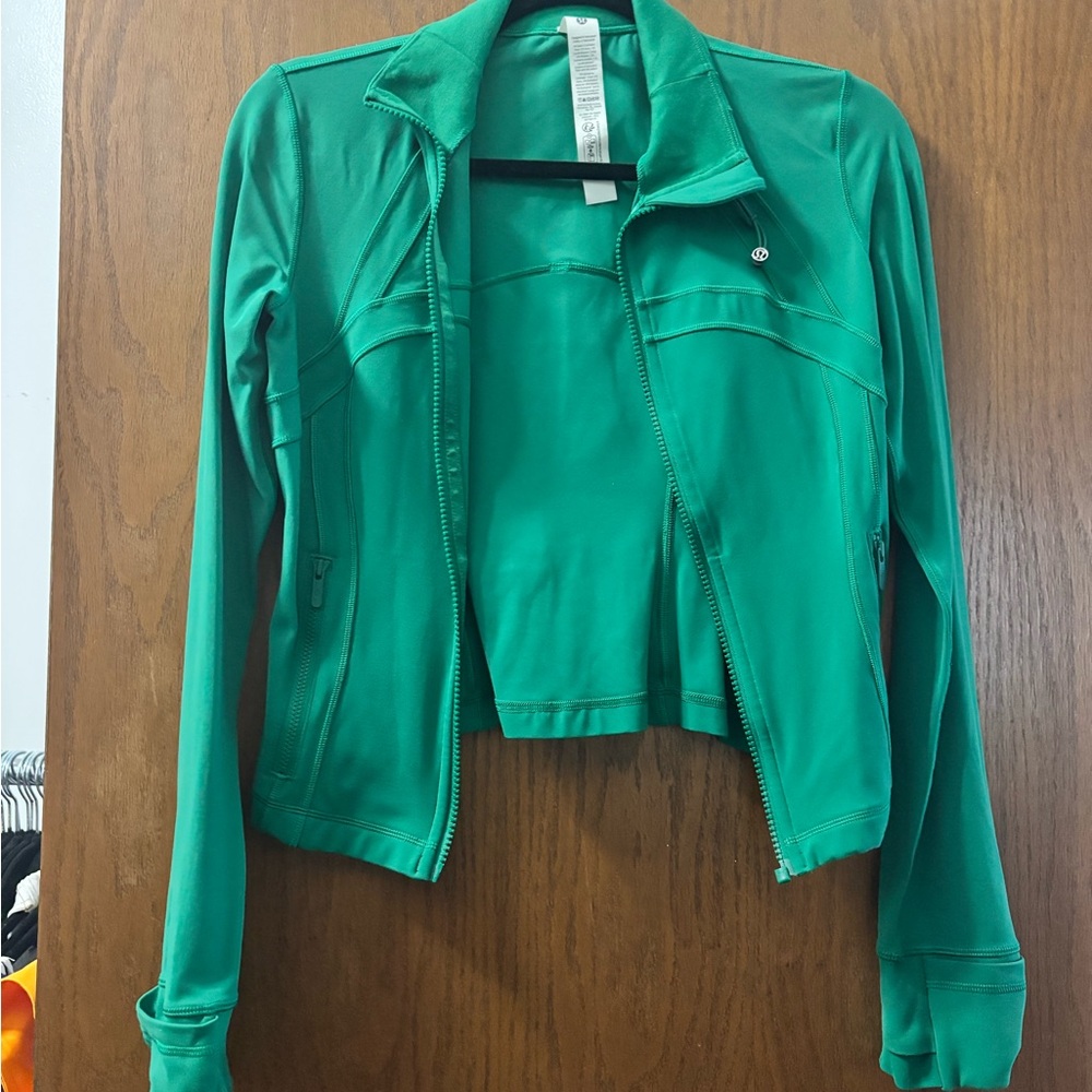 lululemon crop align jacket-green